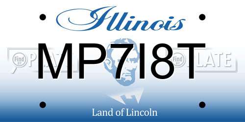 MP7I8T Illinois License Plate