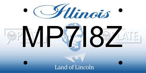MP7I8Z Illinois License Plate