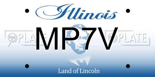 MP7V Illinois License Plate