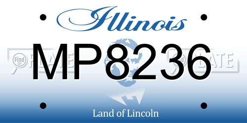 MP8236 Illinois License Plate