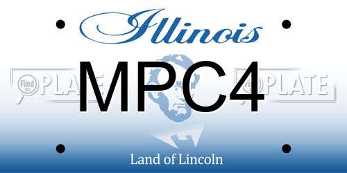 MPC4 Illinois License Plate
