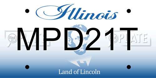 MPD21T Illinois License Plate