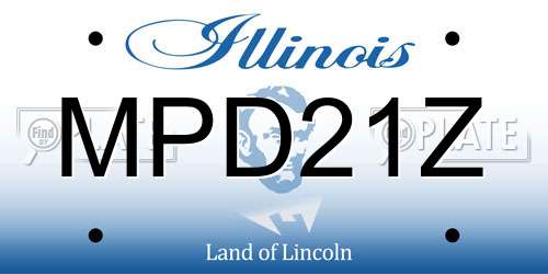 MPD21Z Illinois License Plate