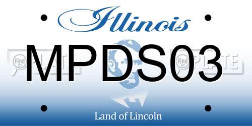 MPDS03 Illinois License Plate