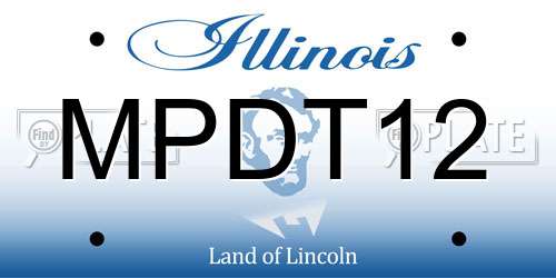 MPDT12 Illinois License Plate