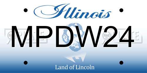 MPDW24 Illinois License Plate