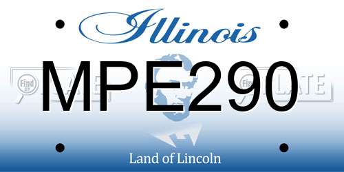 MPE290 Illinois License Plate