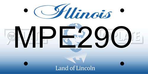 MPE29O Illinois License Plate