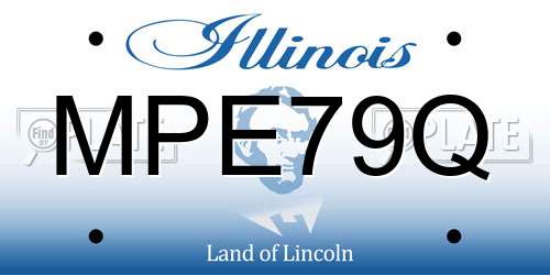 MPE79Q Illinois License Plate