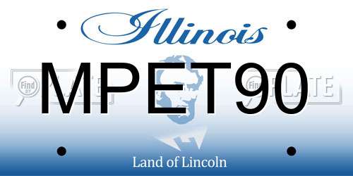 MPET90 Illinois License Plate