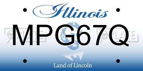 MPG67Q Illinois License Plate