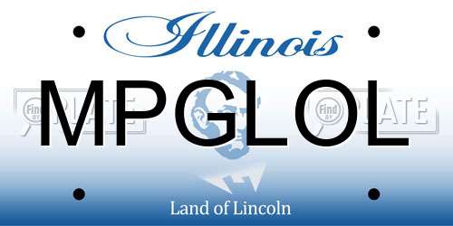 MPGLOL Illinois License Plate