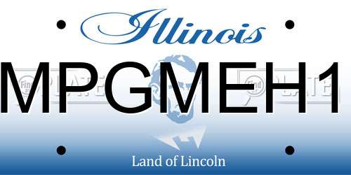 MPGMEH1 Illinois License Plate