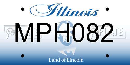 MPH082 Illinois License Plate