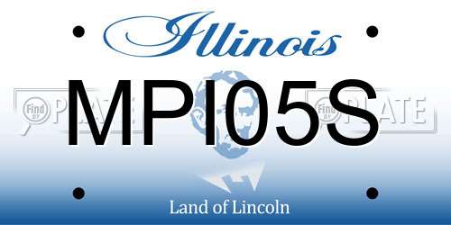 MPI05S Illinois License Plate