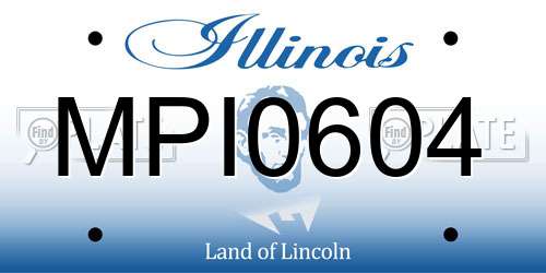 MPI0604 Illinois License Plate
