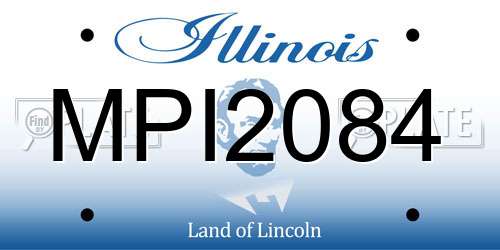 MPI2084 Illinois License Plate