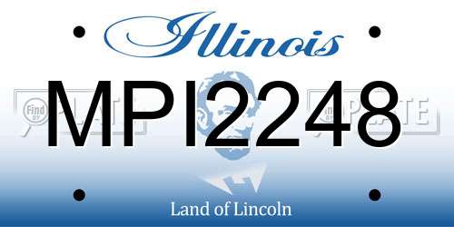 MPI2248 Illinois License Plate