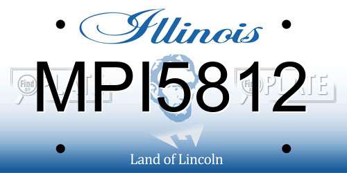 MPI5812 Illinois License Plate