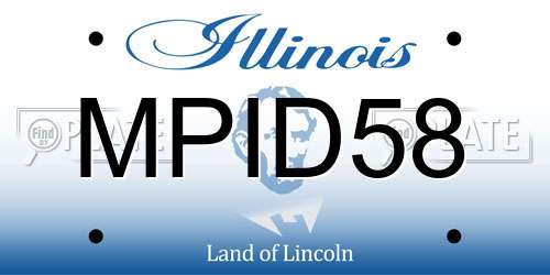 MPID58 Illinois License Plate