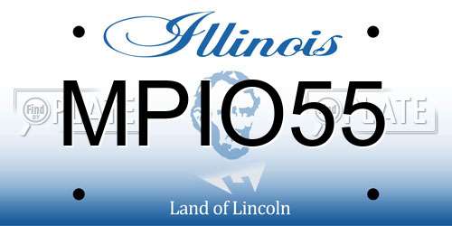 MPIO55 Illinois License Plate