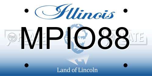 MPIO88 Illinois License Plate