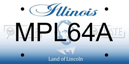 MPL64A Illinois License Plate