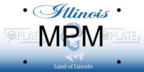 MPM Illinois License Plate