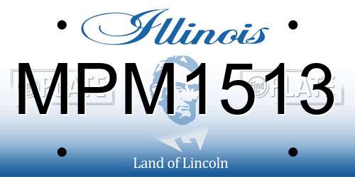 MPM1513 Illinois License Plate