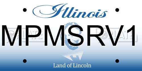 MPMSRV1 Illinois License Plate