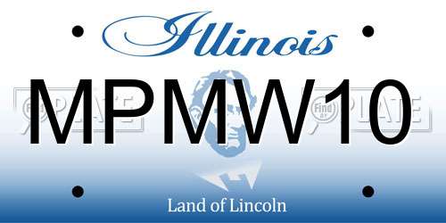 MPMW10 Illinois License Plate