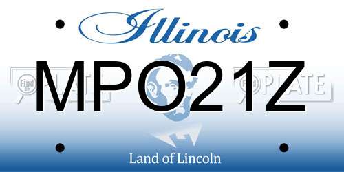MPO21Z Illinois License Plate