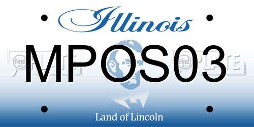 MPOS03 Illinois License Plate