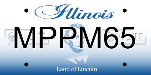 MPPM65 Illinois License Plate