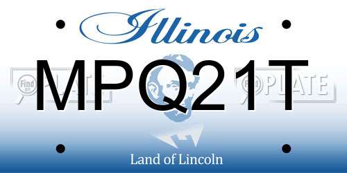 MPQ21T Illinois License Plate