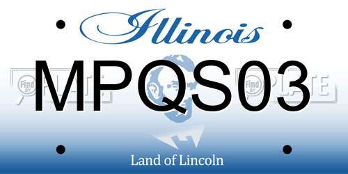 MPQS03 Illinois License Plate