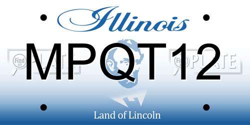 MPQT12 Illinois License Plate