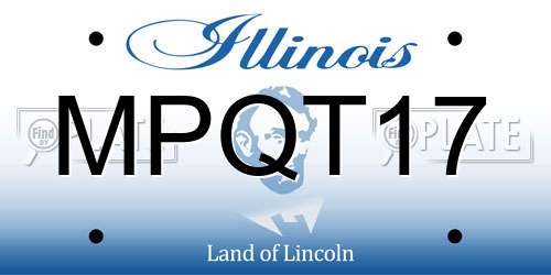 MPQT17 Illinois License Plate