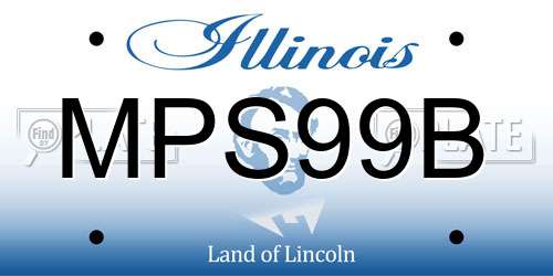 MPS99B Illinois License Plate