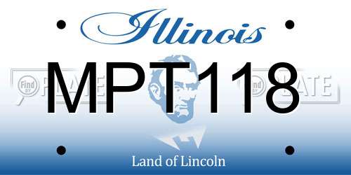 MPT118 Illinois License Plate