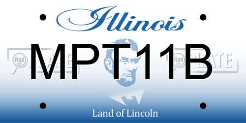 MPT11B Illinois License Plate