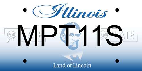 MPT11S Illinois License Plate
