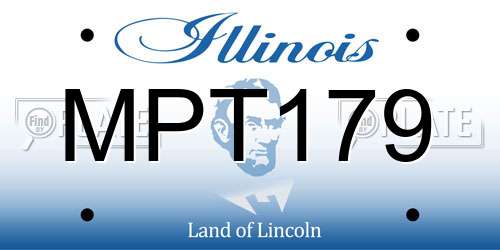 MPT179 Illinois License Plate