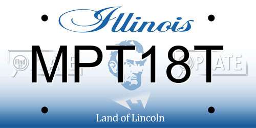 MPT18T Illinois License Plate