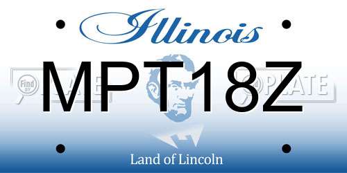 MPT18Z Illinois License Plate