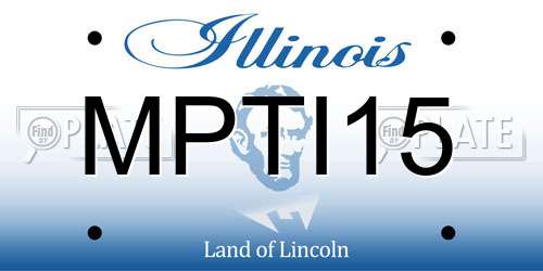 MPTI15 Illinois License Plate