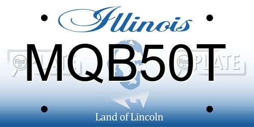 MQB50T Illinois License Plate