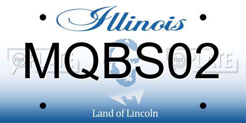 MQBS02 Illinois License Plate