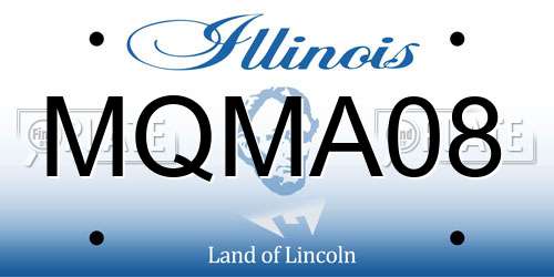 MQMA08 Illinois License Plate