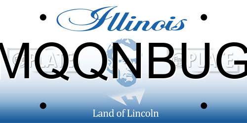 MQQNBUG Illinois License Plate